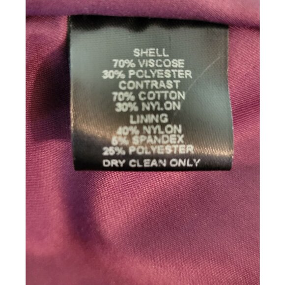 Harlyn  Romantic Velvet & Lace Dress, Burgundy/Eggplant, Womens Size X-Small - Picture 8 of 8